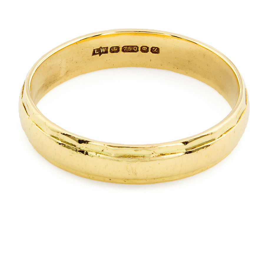 18ct gold 4.9g Wedding Ring size U